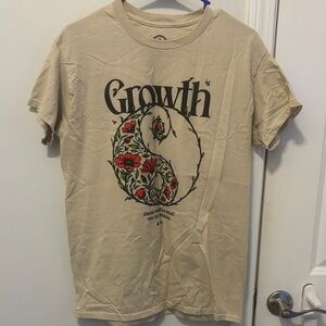 Floral yin yang design Growth t-shirt